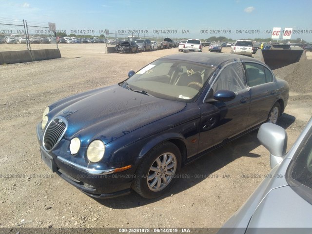 SAJEA01T54FN03796 - 2004 JAGUAR S-TYPE BLUE photo 2