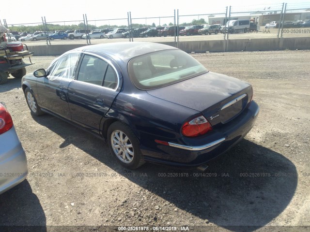 SAJEA01T54FN03796 - 2004 JAGUAR S-TYPE BLUE photo 3