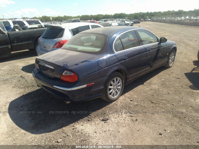 SAJEA01T54FN03796 - 2004 JAGUAR S-TYPE BLUE photo 4