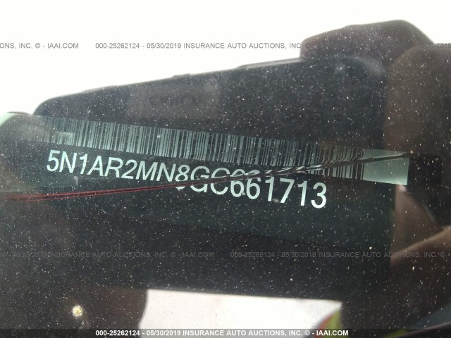 5N1AR2MN8GC661713 - 2016 NISSAN PATHFINDER S/SV/SL/PLATINUM MAROON photo 9
