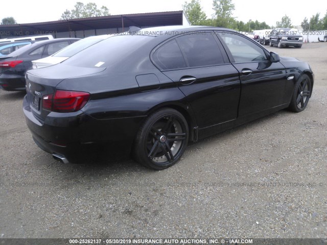 WBAFU9C50BC784351 - 2011 BMW 550 XI BLACK photo 4