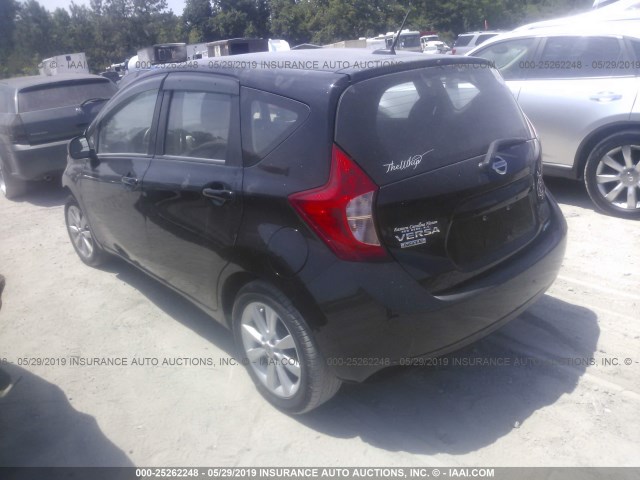 3N1CE2CP7EL432147 - 2014 NISSAN VERSA NOTE S/S PLUS/SV/SL BLACK photo 3