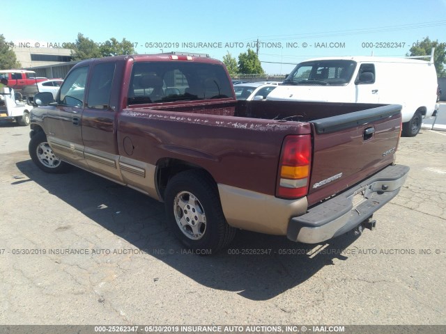 2GCEC19T3X1199267 - 1999 CHEVROLET SILVERADO C1500 BURGUNDY photo 3