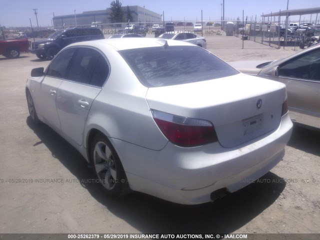 WBANA53595B861676 - 2005 BMW 525 I WHITE photo 3