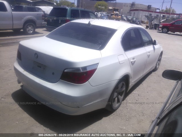 WBANA53595B861676 - 2005 BMW 525 I WHITE photo 4