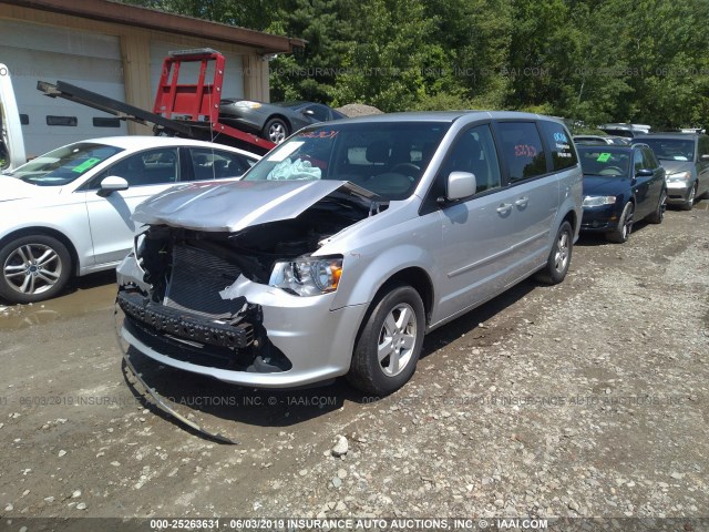 2C4RDGBG2CR380547 - 2012 DODGE GRAND CARAVAN SE SILVER photo 2