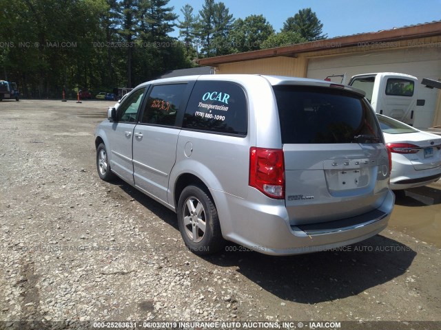 2C4RDGBG2CR380547 - 2012 DODGE GRAND CARAVAN SE SILVER photo 3