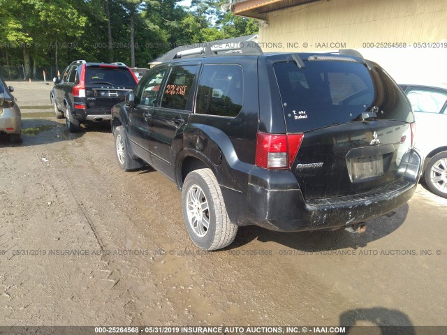 4A4MN21S75E061556 - 2005 MITSUBISHI ENDEAVOR LS BLACK photo 3