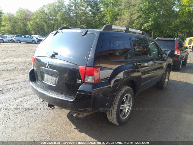 4A4MN21S75E061556 - 2005 MITSUBISHI ENDEAVOR LS BLACK photo 4