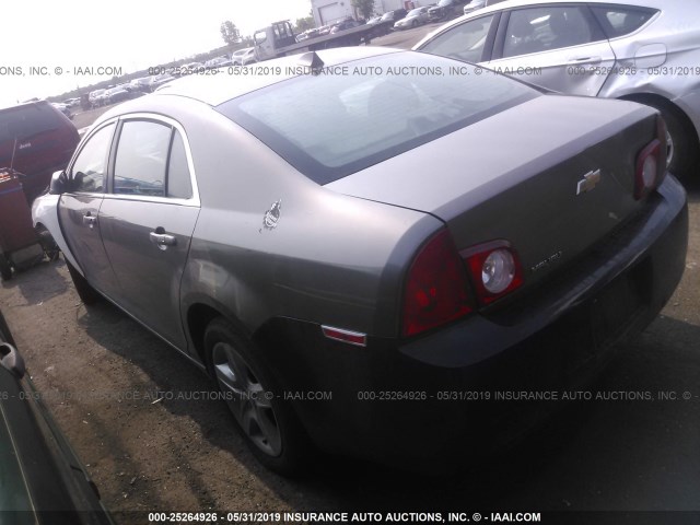 1G1ZA5EU3CF222068 - 2012 CHEVROLET MALIBU LS BROWN photo 3
