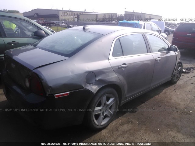 1G1ZA5EU3CF222068 - 2012 CHEVROLET MALIBU LS BROWN photo 4