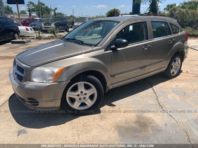 1B3HB48B08D672947 - 2008 DODGE CALIBER SXT GRAY photo 2