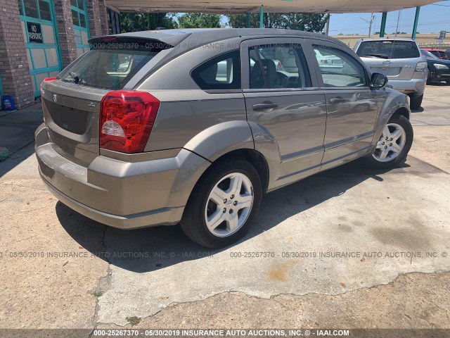 1B3HB48B08D672947 - 2008 DODGE CALIBER SXT GRAY photo 4