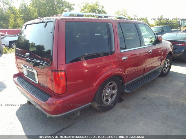 5LMFU28A2YLJ25348 - 2000 LINCOLN NAVIGATOR 红色 照片 4