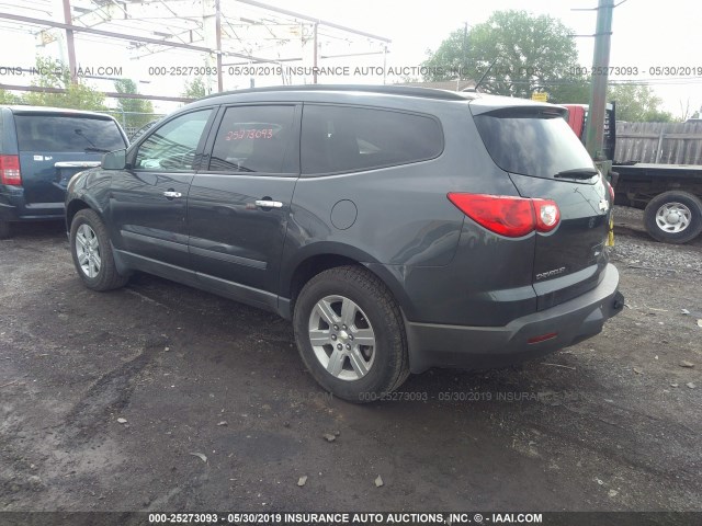 1GNEV13DX9S164280 - 2009 CHEVROLET TRAVERSE LS GRAY photo 3