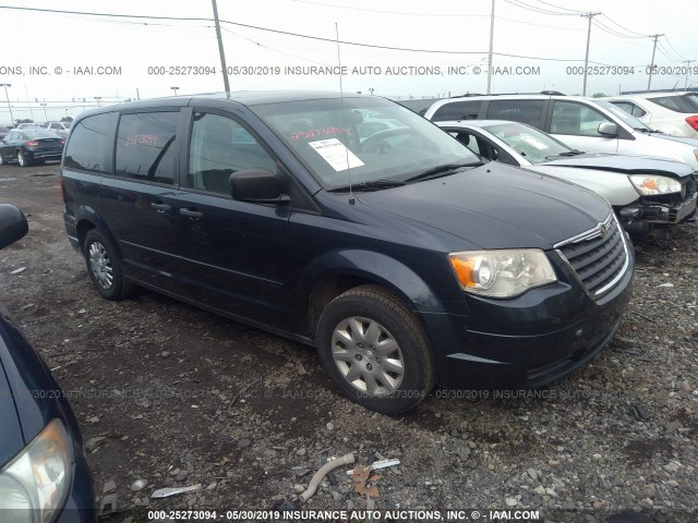 2A8HR44H88R628303 - 2008 CHRYSLER TOWN & COUNTRY LX BLUE photo 1