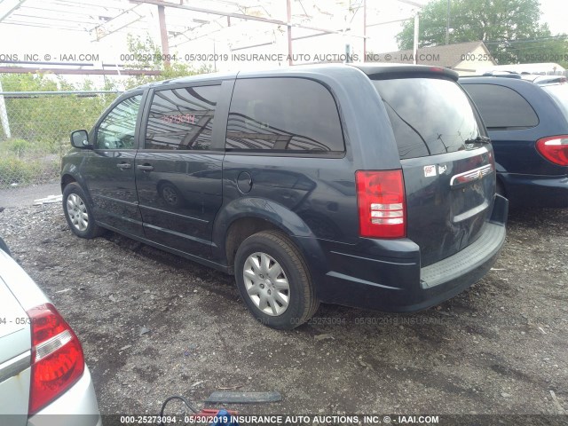 2A8HR44H88R628303 - 2008 CHRYSLER TOWN & COUNTRY LX BLUE photo 3