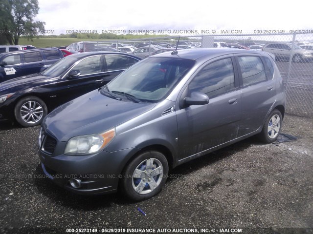 KL2TD66E89B661013 - 2009 PONTIAC G3 SILVER photo 2