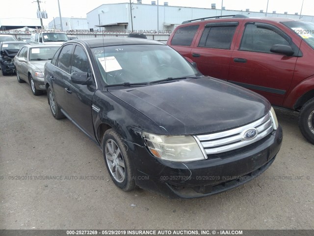 1FAHP24W78G106592 - 2008 FORD TAURUS SEL BLACK photo 1