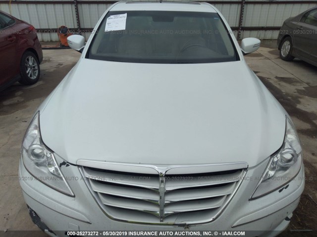 KMHGC46E99U038926 - 2009 HYUNDAI GENESIS 3.8L WHITE photo 6