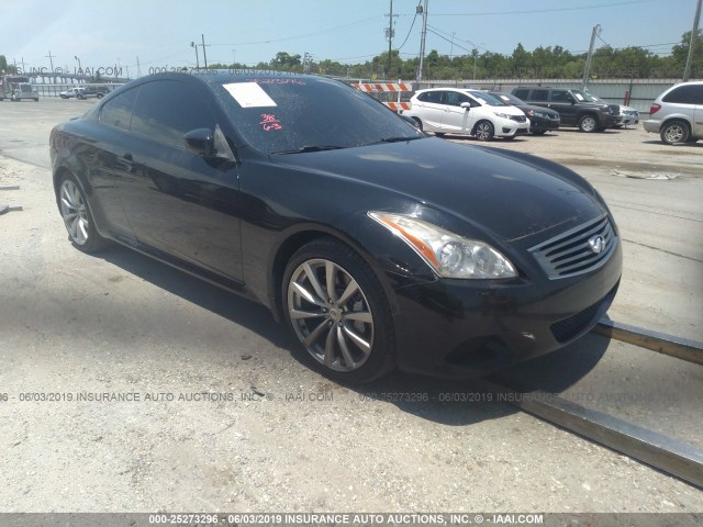 JNKCV64EX8M120205 - 2008 INFINITI G37 BLACK photo 1