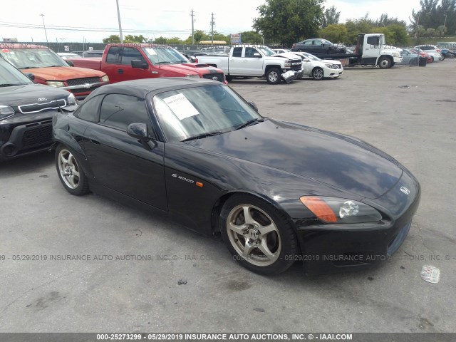 JHMAP11483T004452 - 2003 HONDA S2000 BLACK photo 1