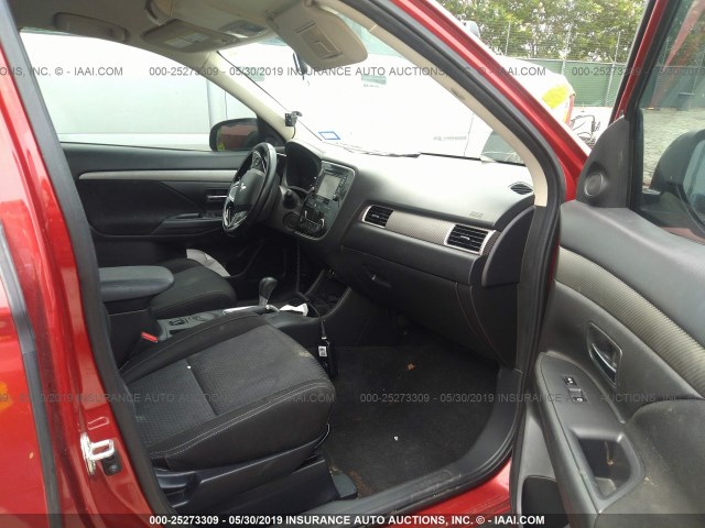 JA4AD3A31GZ013844 - 2016 MITSUBISHI OUTLANDER SE/SEL RED photo 5