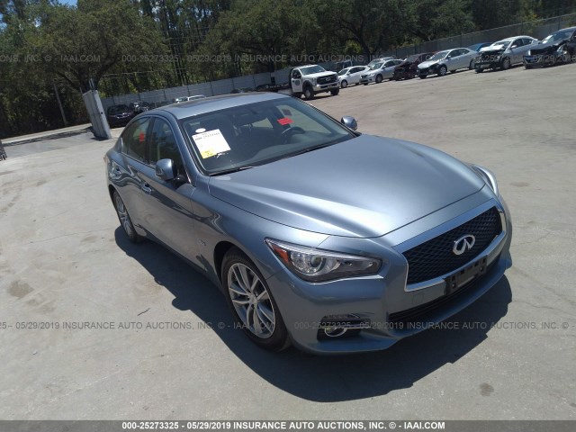 JN1EV7AR3GM341721 - 2016 INFINITI Q50 PREMIUM/SPORT BLUE photo 1