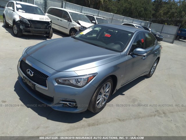 JN1EV7AR3GM341721 - 2016 INFINITI Q50 PREMIUM/SPORT BLUE photo 2