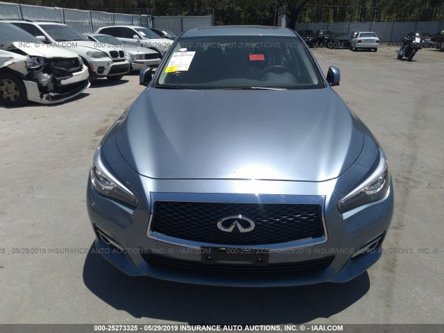 JN1EV7AR3GM341721 - 2016 INFINITI Q50 PREMIUM/SPORT BLUE photo 6