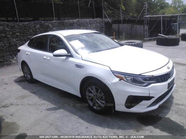 5XXGT4L37KG331257 - 2019 KIA OPTIMA LX/S WHITE photo 1