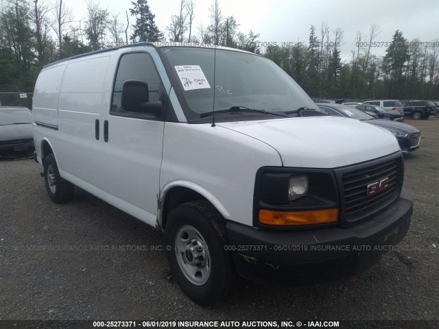 1GTW7FCA5D1176121 - 2013 GMC SAVANA G2500 WHITE photo 1