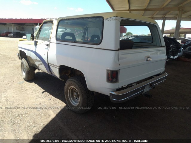 CKY184F126690 - 1974 CHEVROLET BLAZER WHITE photo 3