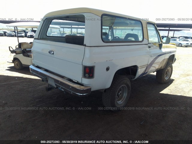 CKY184F126690 - 1974 CHEVROLET BLAZER WHITE photo 4