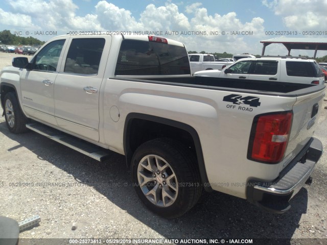 3GTU2VEC8FG377269 - 2015 GMC SIERRA K1500 SLT WHITE photo 3