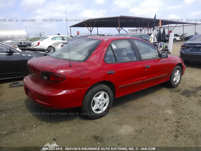 1G1JC524927443162 - 2002 CHEVROLET CAVALIER CNG RED photo 4