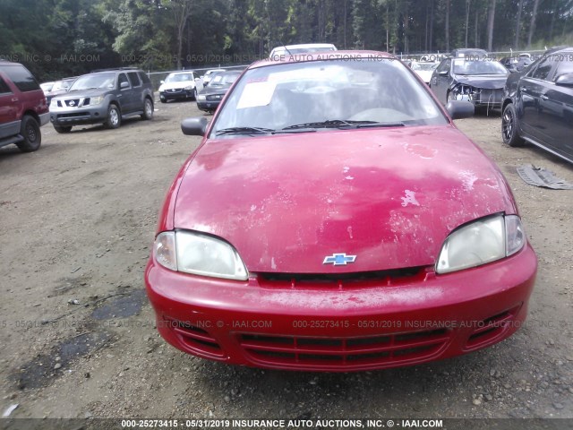 1G1JC524927443162 - 2002 CHEVROLET CAVALIER CNG RED photo 6