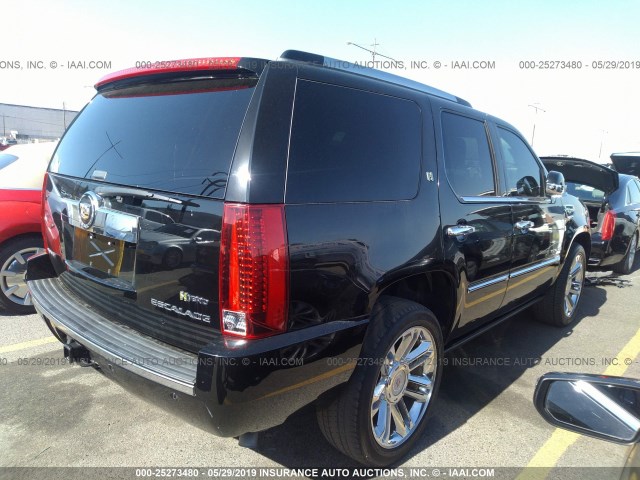 1GYS4FEJXCR229152 - 2012 CADILLAC ESCALADE PLATINUM HYBRID BLACK photo 4