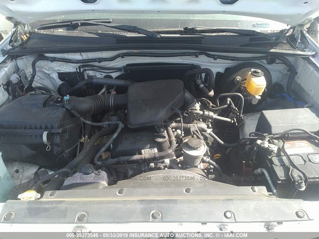 5TETX22N48Z557549 - 2008 TOYOTA TACOMA ACCESS CAB თეთრი ფოტო 10