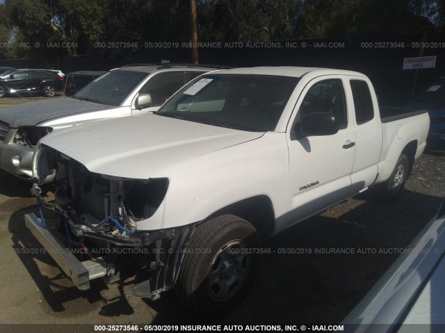 5TETX22N48Z557549 - 2008 TOYOTA TACOMA ACCESS CAB თეთრი ფოტო 2
