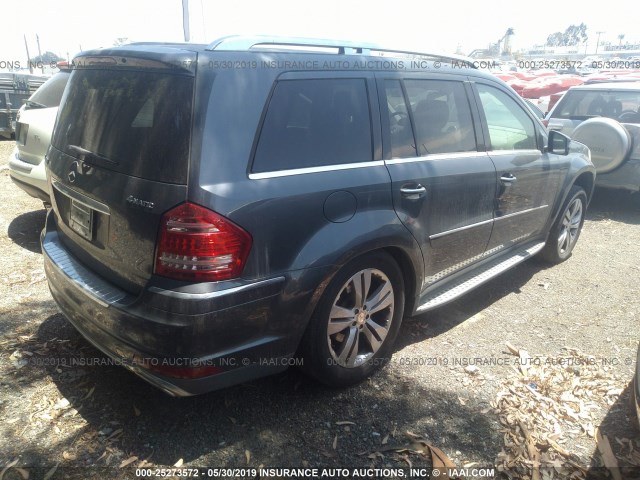 4JGBF7BE2BA652619 - 2011 MERCEDES-BENZ GL 450 4MATIC GRAY photo 4