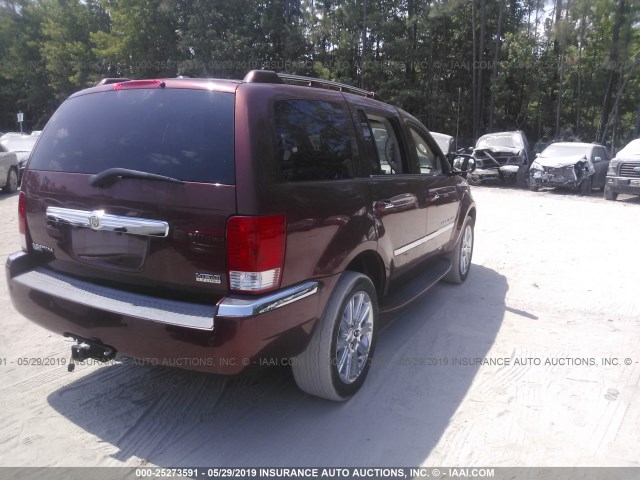 1A8HX58248F112464 - 2008 CHRYSLER ASPEN LIMITED MAROON photo 4