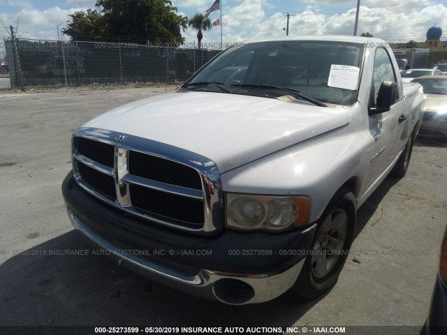 1D7HA16K15J604467 - 2005 DODGE RAM 1500 ST WHITE photo 2