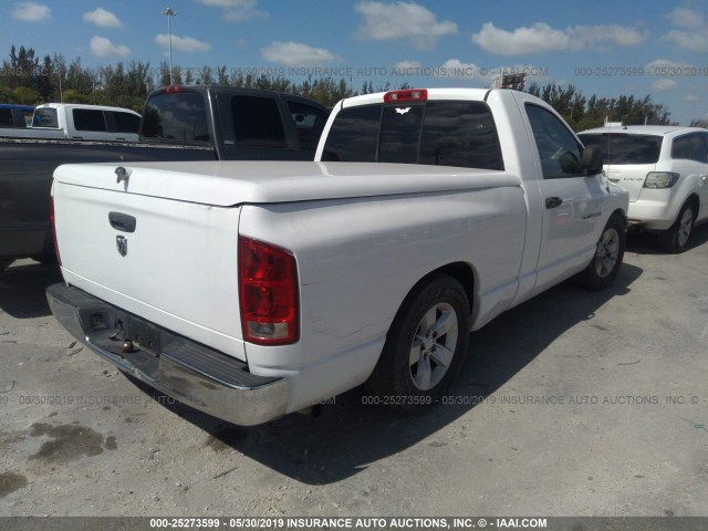 1D7HA16K15J604467 - 2005 DODGE RAM 1500 ST WHITE photo 4