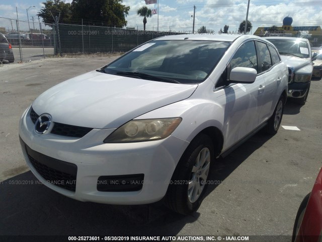 JM3ER293270146499 - 2007 MAZDA CX-7 WHITE photo 2