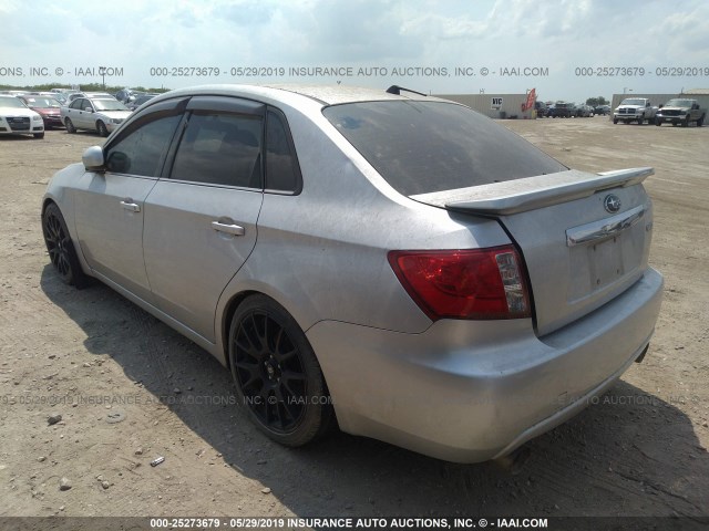 JF1GE74668G512703 - 2008 SUBARU IMPREZA WRX SILVER photo 3