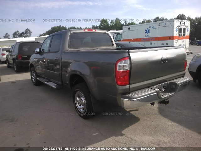 5TBET341X6S547695 - 2006 TOYOTA TUNDRA DOUBLE CAB SR5 GRAY photo 3