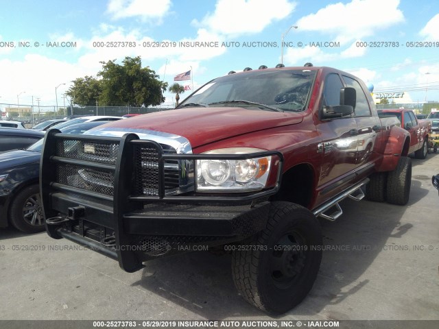 3D7MX49L29G541194 - 2009 DODGE RAM 3500 RED photo 2