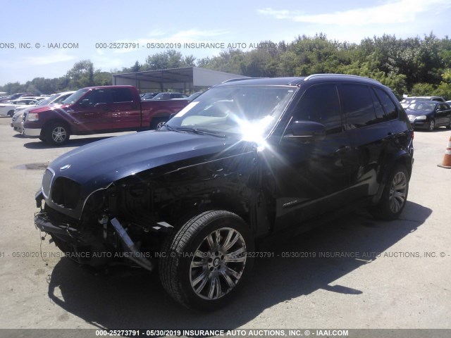 5UXZV8C50D0C15013 - 2013 BMW X5 XDRIVE50I Dark Blue photo 2