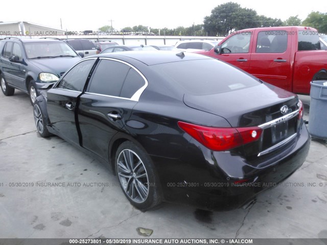 JN1BV7AP3EM688898 - 2014 INFINITI Q50 PREMIUM/SPORT BLACK photo 3